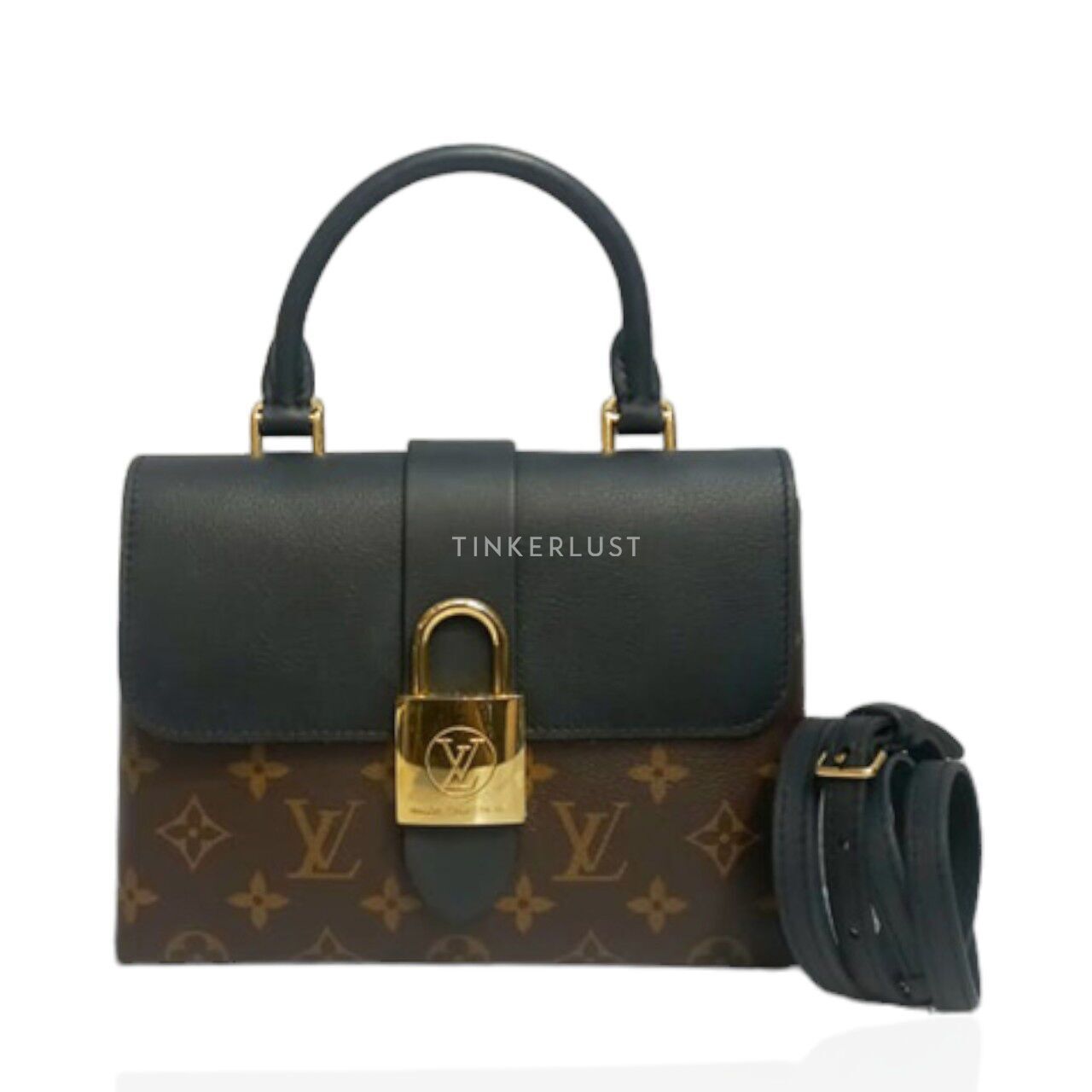 tas satchel Louis Vuitton Locky BB Monogram Black Chip Satchel Tinkerlust
